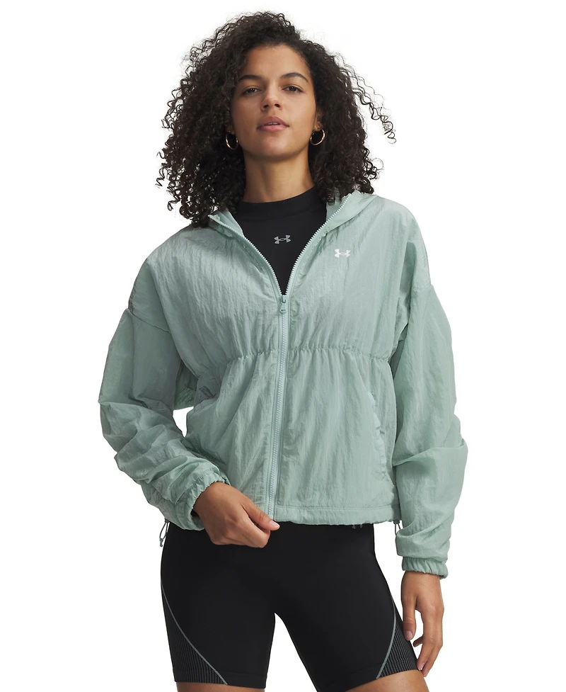 Under Armour Women's Rival Woven Bungee Full-Zip Jacket
