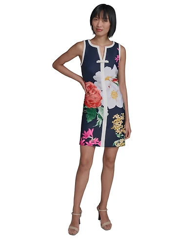 Karl Lagerfeld Paris Women's Sleeveless Printed Dress