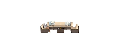 Aecojoy 7 Piece Outdoor Patio Furniture Set