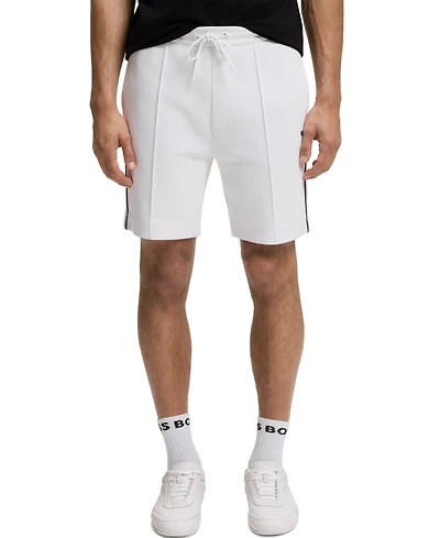 Boss by Hugo Men's Cotton-Blend Piping Trim Shorts