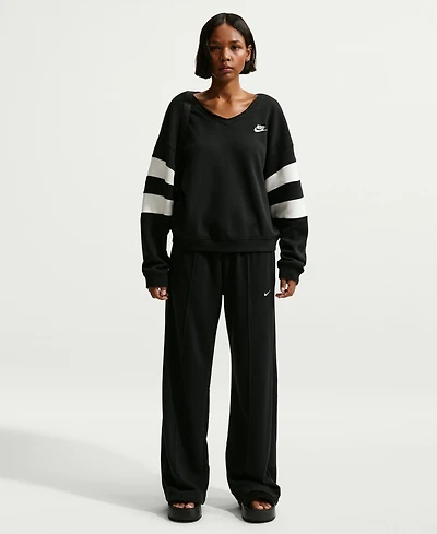 Nike Sportswear Women's Club Fleece Oversized V-Neck Sweatshirt