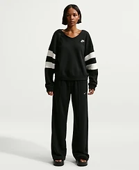 Nike Sportswear Women's Club Fleece Oversized V-Neck Sweatshirt