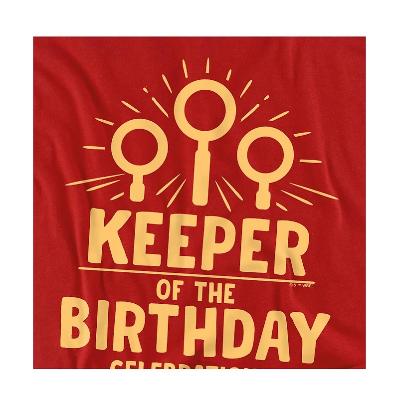 Harry Potter Men's Keeper Birthday Celebrations T Shirt