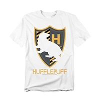 Harry Potter Men's Hufflepuff Silhouette Crest T Shirt