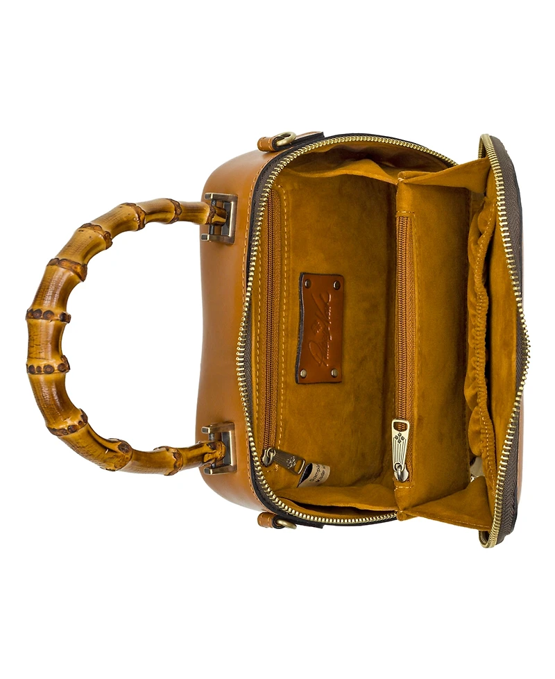 Patricia Nash Parisian Floral Tooled Small Lara Top Handle Crossbody Bag