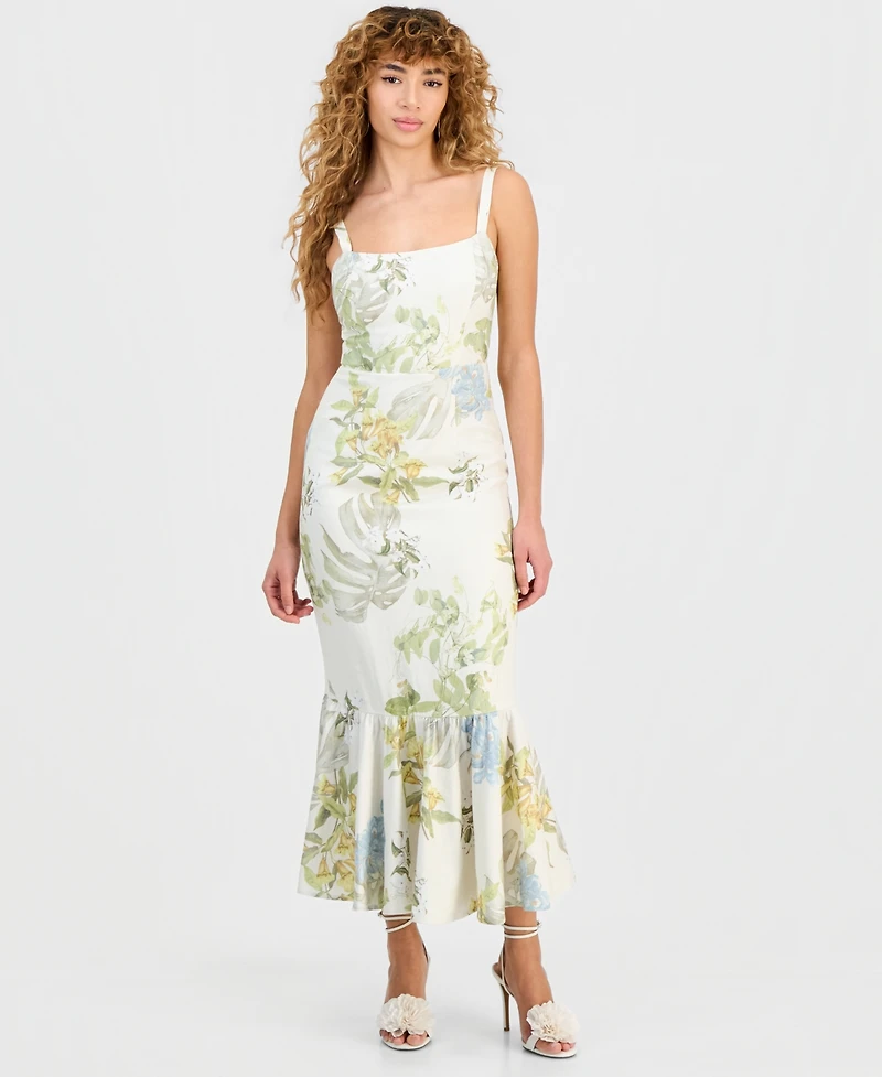 Guess Women's Rory Ruffled Hem Dress