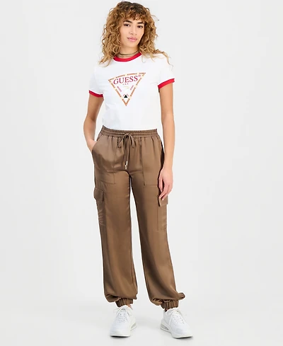 Guess Women's New Marzia Gathered Jogger Pants