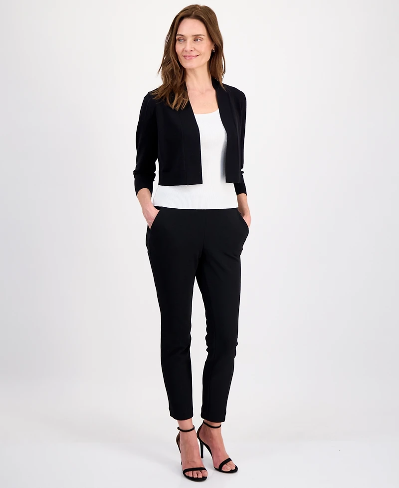 Kasper Women's Cropped Kissing Front Shrug