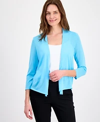 Kasper Women's Self Edge A-Line Cardigan, Regular & Petite