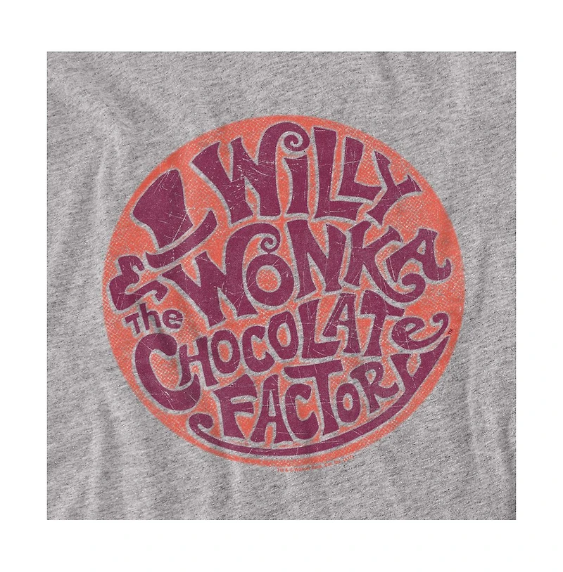 Willy Wonka & The Chocolate Factory Men's Circle Logo T Shirt