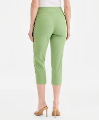 I.n.c. International Concepts Women's Tummy-Control Pull-On Capri Pants, Created for Macy's