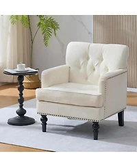 Streamdale Furniture Tufted Club Chair, Accent Chair, Upholstered Button Armchair