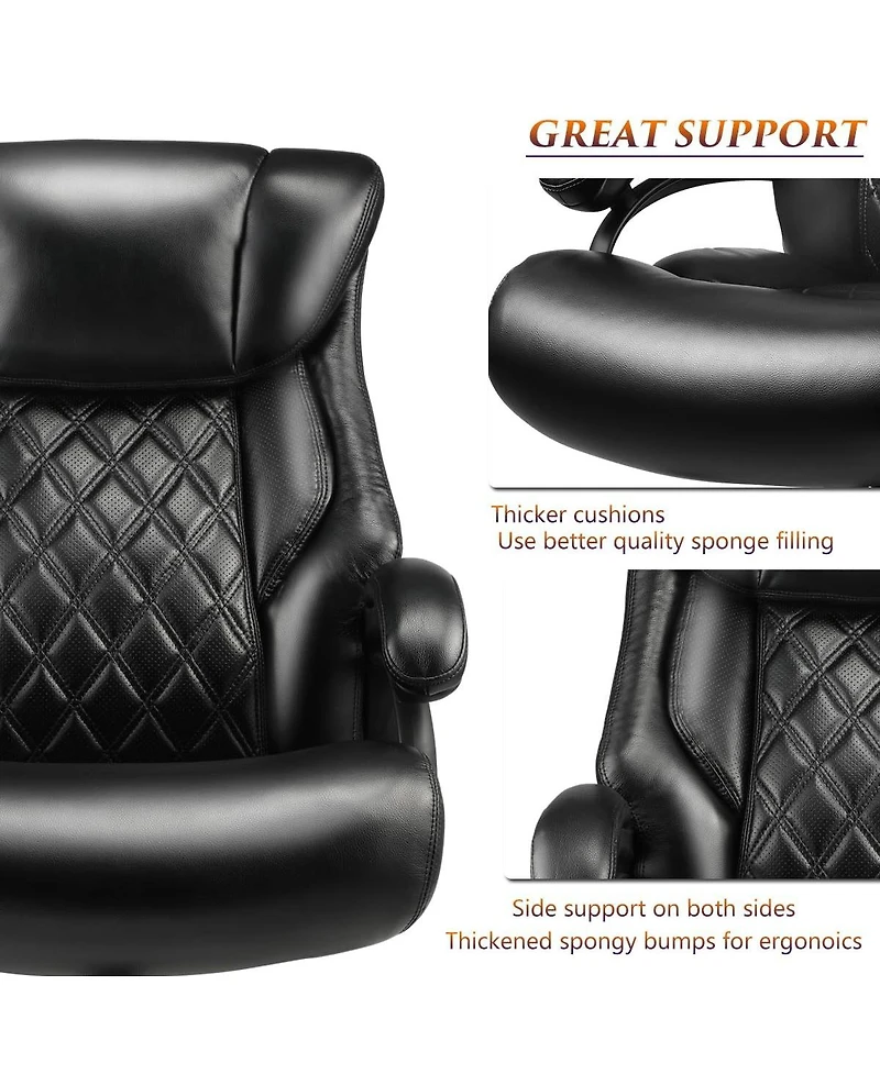 Streamdale Furniture 500lbs Big and Tall Office Chair for Heavy People Executive Computer Desk Chair