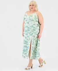 And Now This Trendy Plus Lace-Tim Slip Dress, Macy's Exclusive