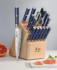 Cangshan Kita Series Steel 17-Pc. Knife Block Set