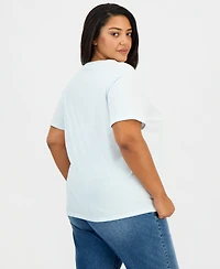 Love Tribe Trendy Plus Hello Kitty Graphic Print T-Shirt