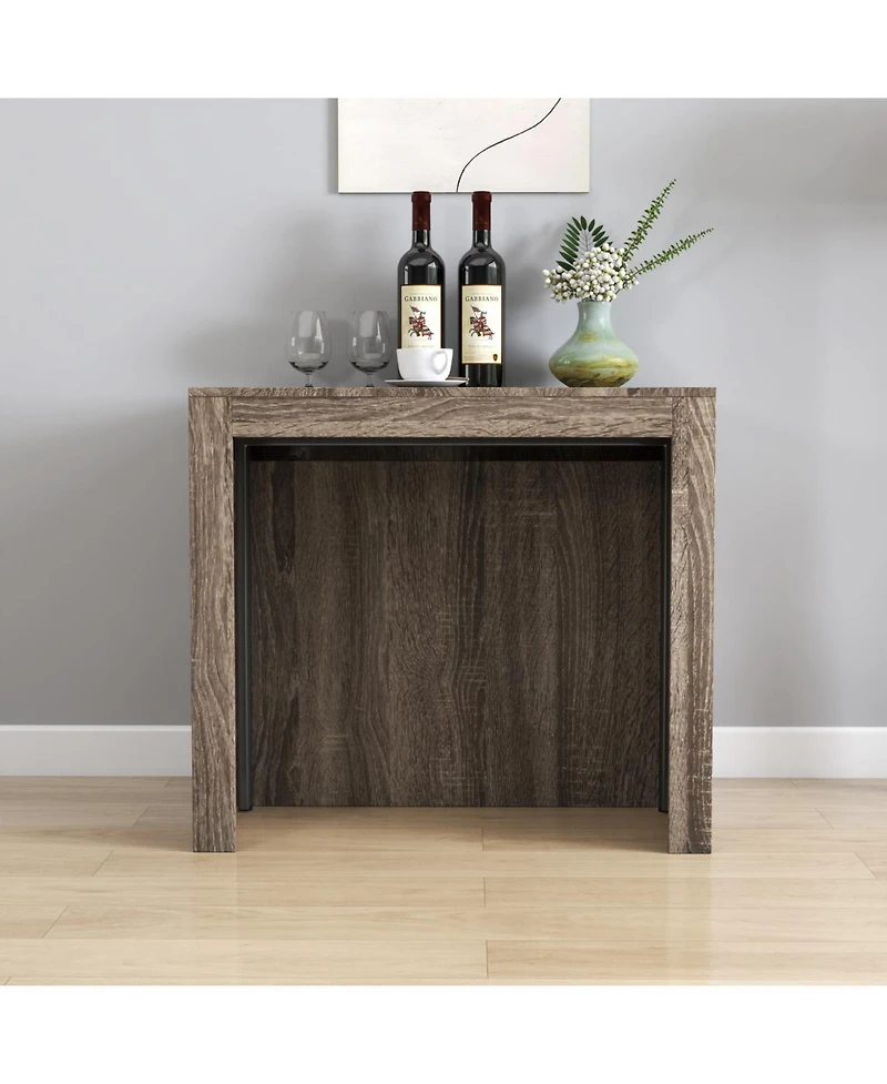 Streamdale Furniture Extendable Dining Table with Outlet & Storage