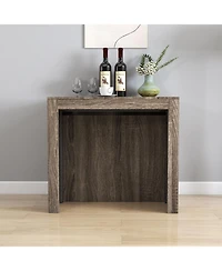 Streamdale Furniture Extendable Dining Table with Outlet & Storage