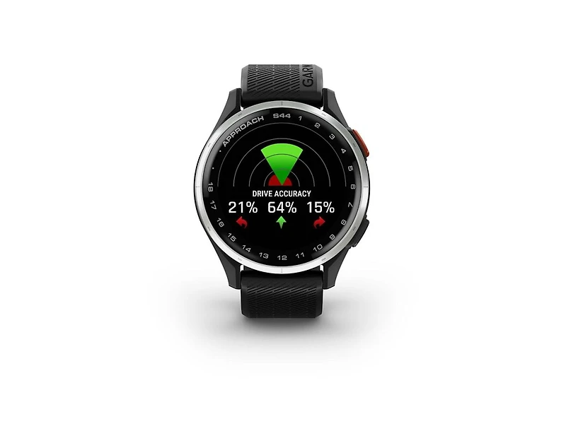 Garmin Approach S44, Silver/Black Silicone
