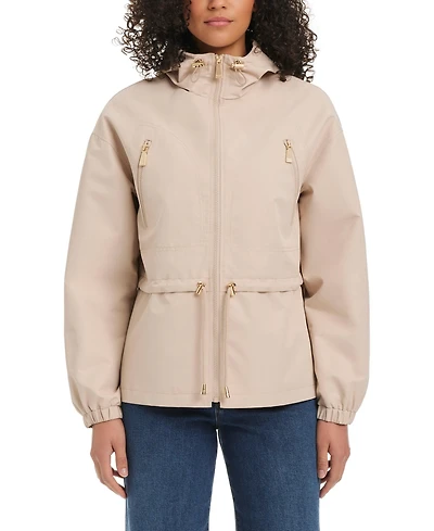 kate spade new york Women's Magic Print Cropped Anorak With Attached Hood