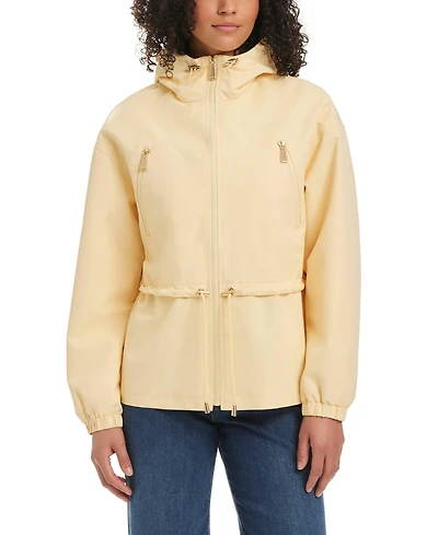 kate spade new york Women's Magic Print Cropped Anorak With Attached Hood