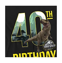 Jurassic Park Men's World 40th Birthday T-Rex T Shirt