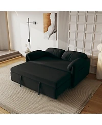 Streamdale Furniture 54" Velvet Sofa Bed - Retractable Sleeper