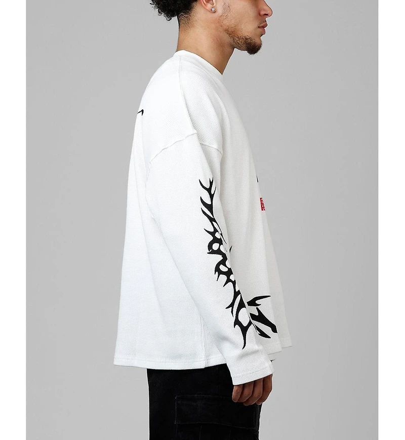 Loiter Men's American Dream Waffle Knit Long Sleeve T-Shirt