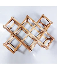 Yigii Foldable Wine Rack for Countertop and Cabinets