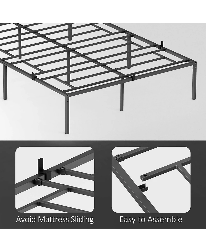 Gaomon Bed Frame No Box Spring Needed, Heavy Duty Metal Platform Bed Frame Full Size for Bedroom Easy Assembly, Noise Free