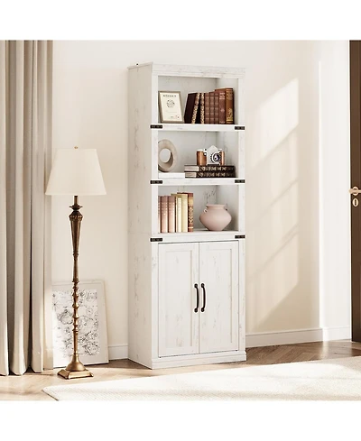 gaomon Farmhouse Bookcase with Doors