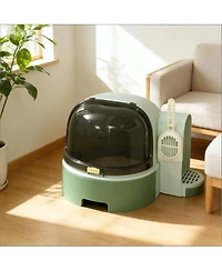 Zeus & Ruta Covered Litter Box Cat Litter Box