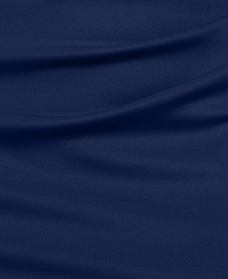 Xscape Women's One-Shoulder Pleat Long Dress