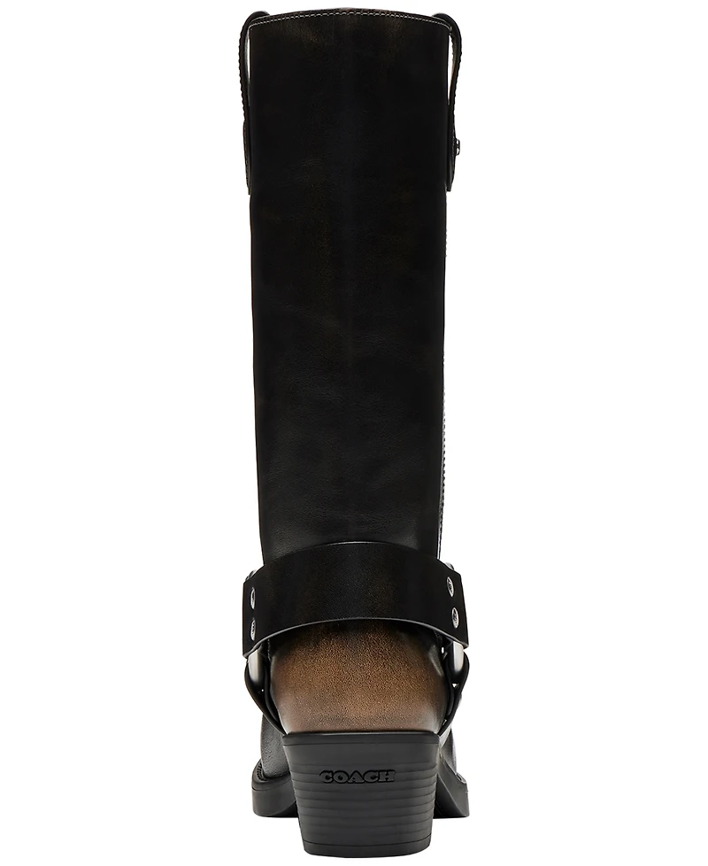 Coach Women's Harness Loved Leather Pull-On Boots