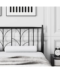 gaomon Bed Frame with Headboard, Metal Platform Bed Modern Mattress Foundation with Under Bed Storage, No Box Spring Needed