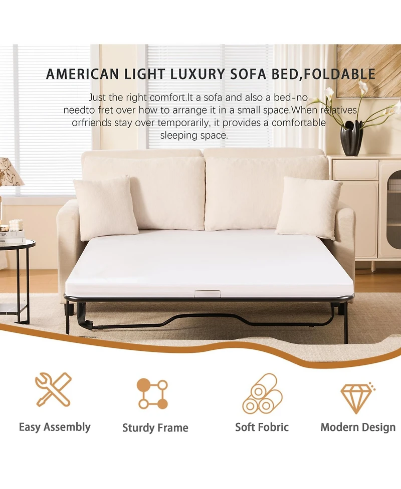 Streamdale Furniture Sleeper Sofa Bed, Pull Out Couch