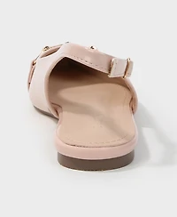 Berness Women's Rio Patent Slingback Flats with Gold-Tone Bit