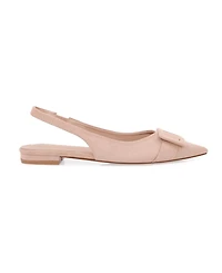 Berness Women's Rossana Slingback Flats with Ornamental Buckle