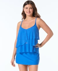 Coco Reef Women's Lotus Ruffle V-Neck Tankini Top