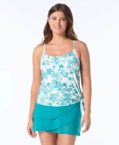 Coco Reef Womens Stella Scoop Neck Tankini Top Swim Skirt