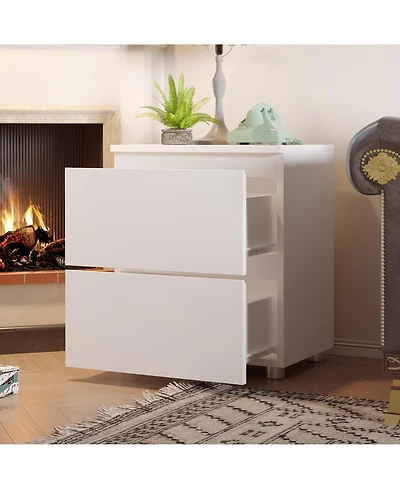 Homsee Brown 6-Drawer Wood Double Dresser Chest of Drawers