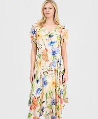 Robbie Bee Women's Handkerchief-Hem Dress