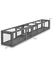 Zeus & Ruta Wooden Cat Tunnel Cat Play Tunnel