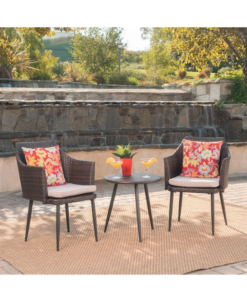Streamdale Furniture Outdoor Wicker Chat Set for Two