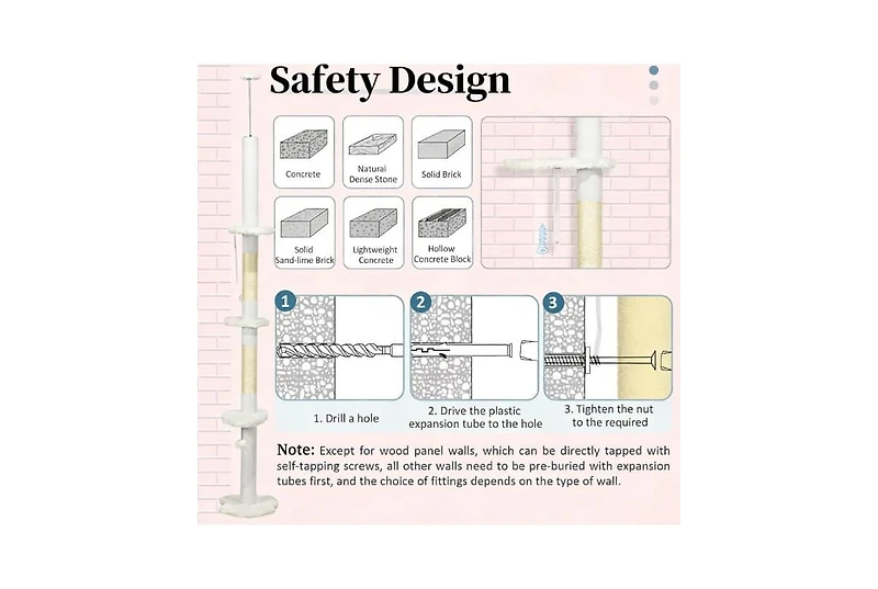 Zeus & Ruta Floor to Ceiling Cat Tree