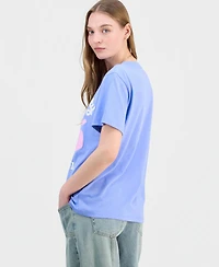 Grayson Threads, The Label Juniors' Hello Kitty Hibiscus Flower Graphic T-Shirt