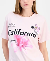 Grayson Threads, The Label Juniors' My Melody California Flower Graphic T-Shirt
