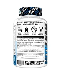 Evl Evlution Nutrition Night Time Fat Burner Appetite Suppressant for Weight Loss Diet Pills | Metabolism Booster for Weight Loss for Women & Men