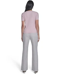 Calvin Klein Petite Textured Short-Sleeve Sweater