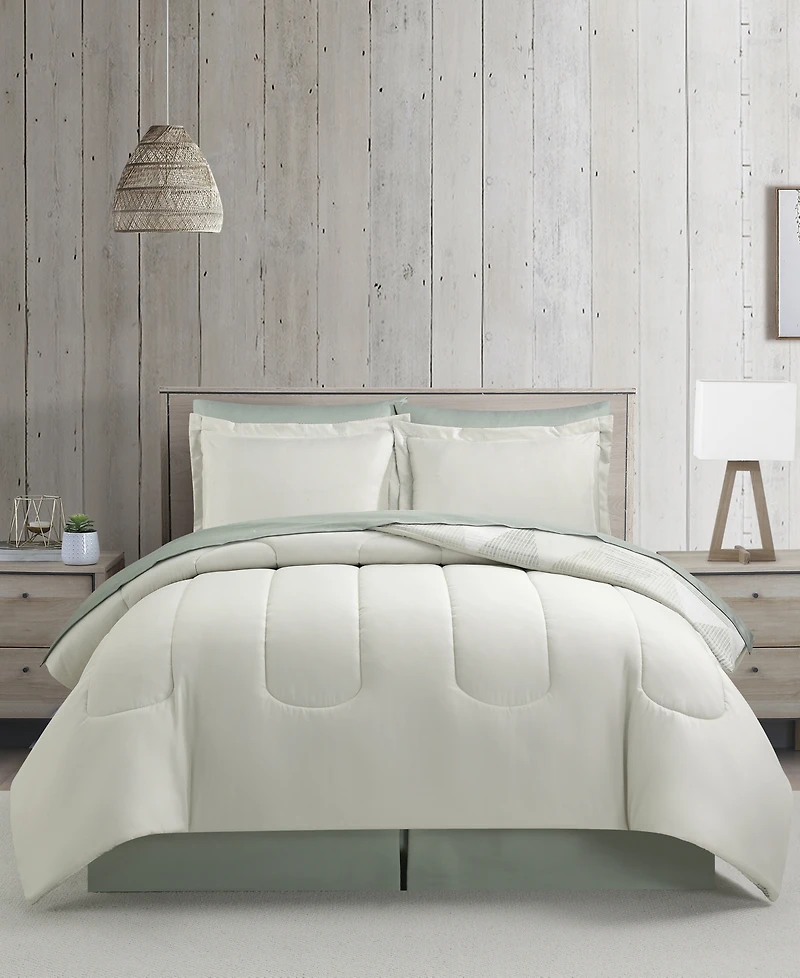 Macy's Hudson Geometric 8-Pc. Comforter Sets